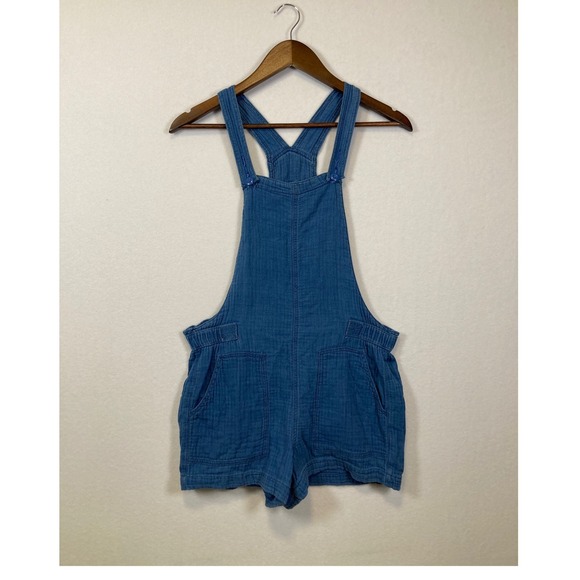 American Eagle Outfitters Denim - American Eagle Outfitters Blue Denim Shortalls Size S Casual Summer Festivals